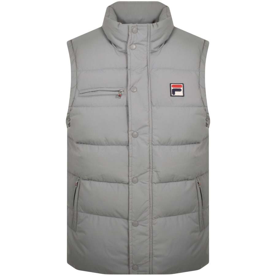 Fila Vintage Archive Puffer Gilet Grey